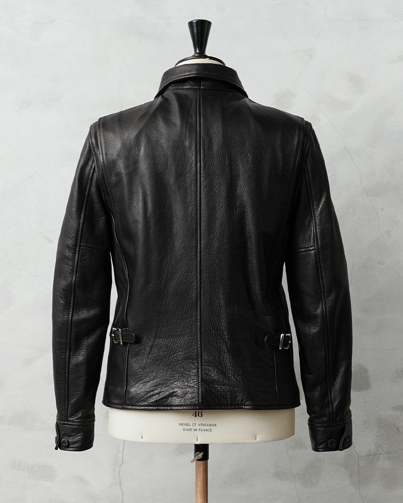 ワイズ　ライダースジャケット　黒　1　薄手　テンセル　日本製 Y'2 LEATHER ワイツーレザー SR-42 STEER OIL SINGLE BREASTED