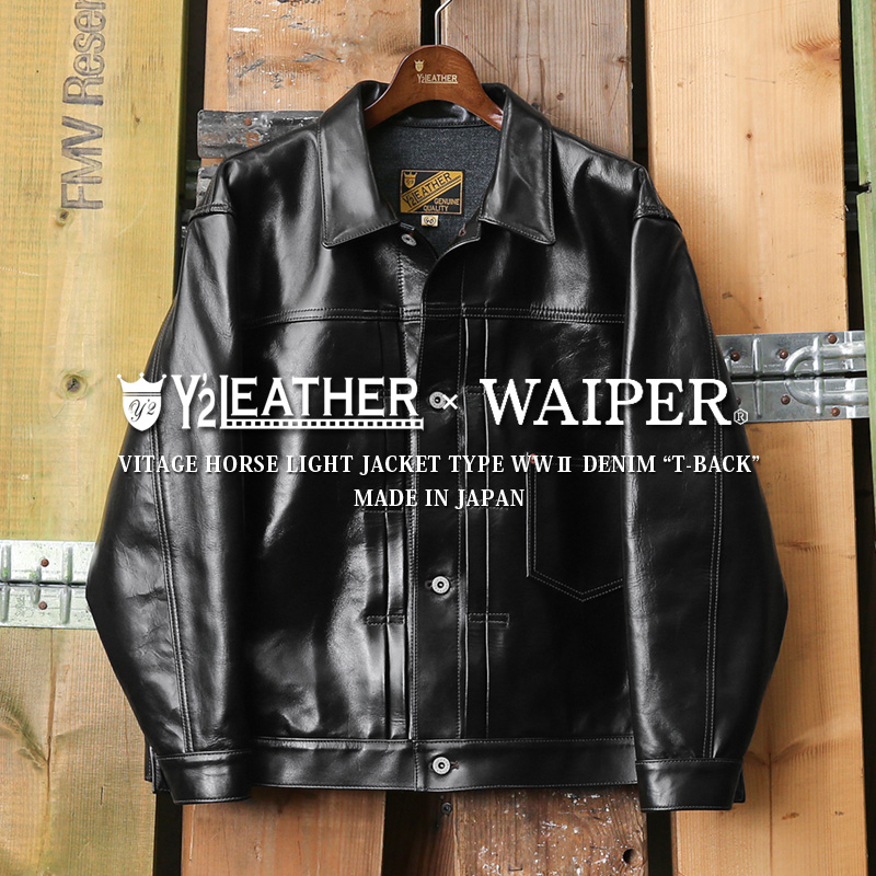 Y'2 LEATHER WP-01T-VHL WAIPER別注 ホースハイド レザージャケット 