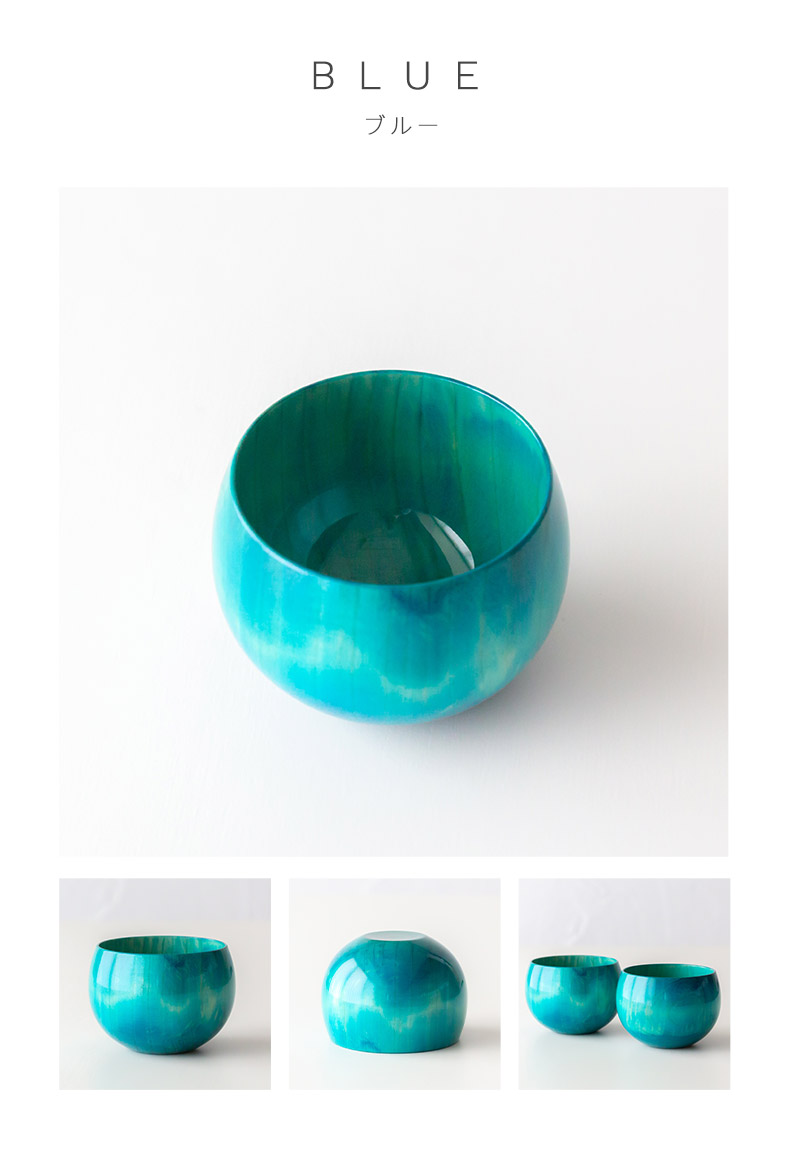 山中塗 天然木製漆器 嘉匠菴 カラフル ティーカップ 小鉢 湯呑 スープ