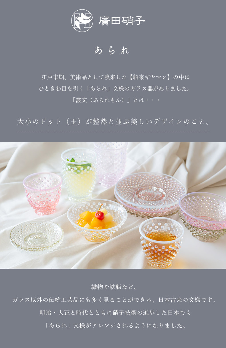 廣田硝子 あられ 豆皿 小皿 お皿 プレート 食器 スイーツ 調味料 小物