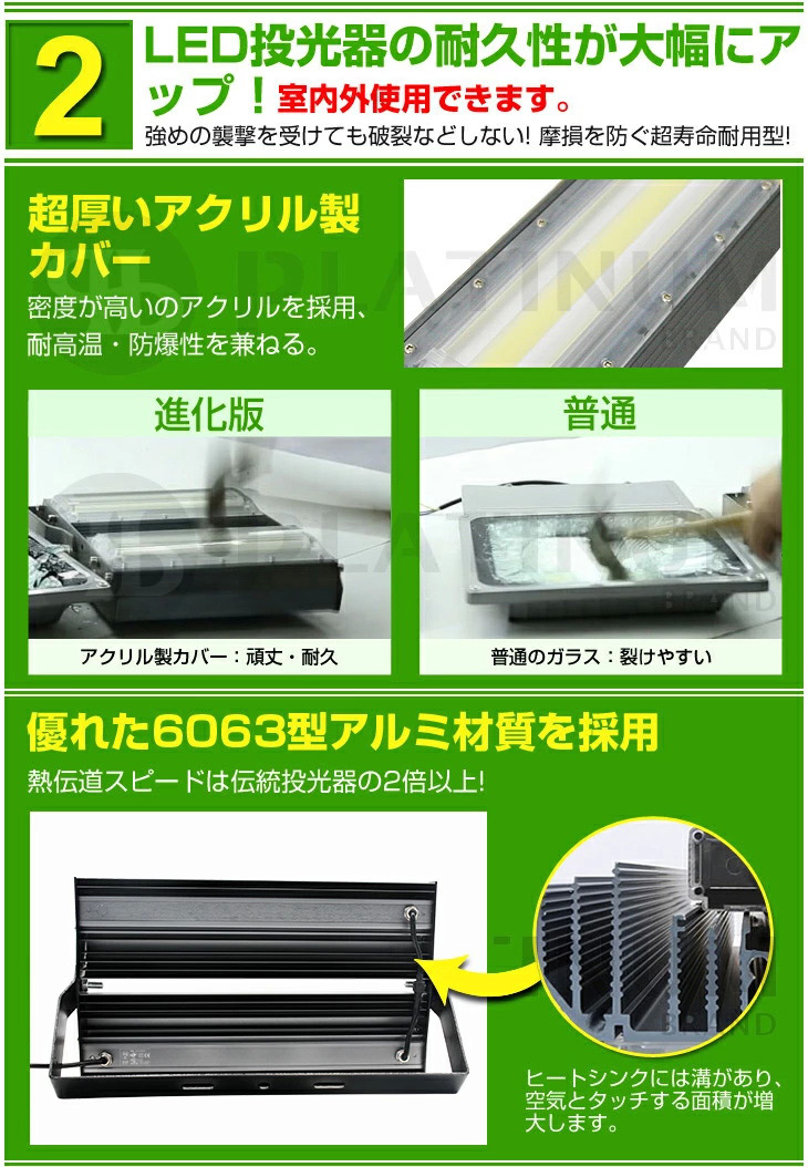 即納】2台 LED 投光器 27000LM 200W・2700W相当 COBチップ LED投光器 昼光色 6500K 広角240度 PSE 1年保証  AC85-265V 1年保証 送料無料 : yh-cld-200ax2 : 和伊通販 - 通販 - Yahoo!ショッピング