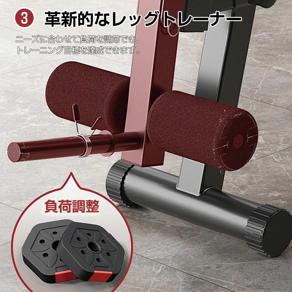 即納！トレーニングベンチ マルチベンチ インクライン レッグ