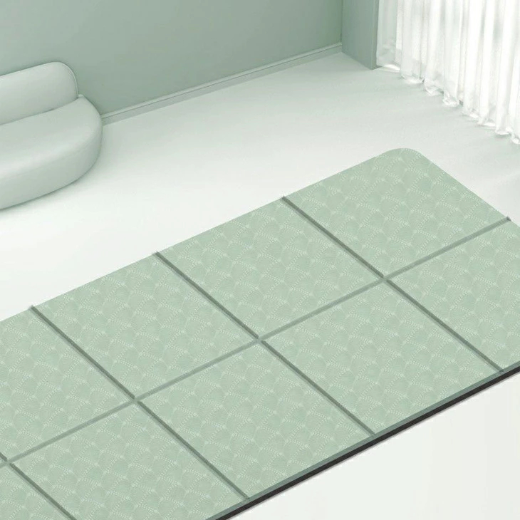 ミントグリーン ヨガマット 即納 ヨガマット 折りたたみ 6mm ミントグリーン TPE 厚手 無臭