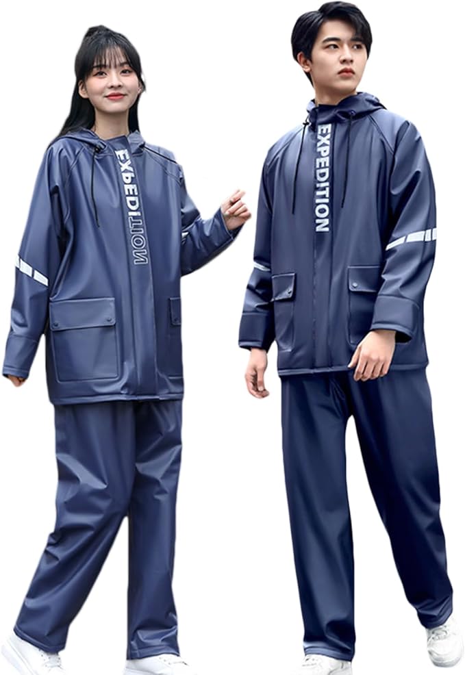 レインウェア レインコート 上下セット 二重つば レディース メンズ