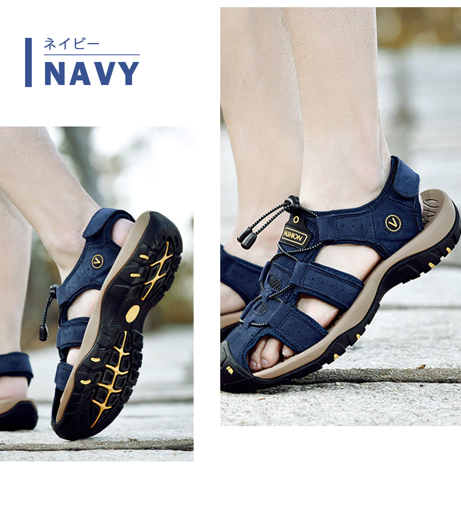 サンダル ビーチサンダル スポーツ アウトドア レザー 本革 軽量 2way