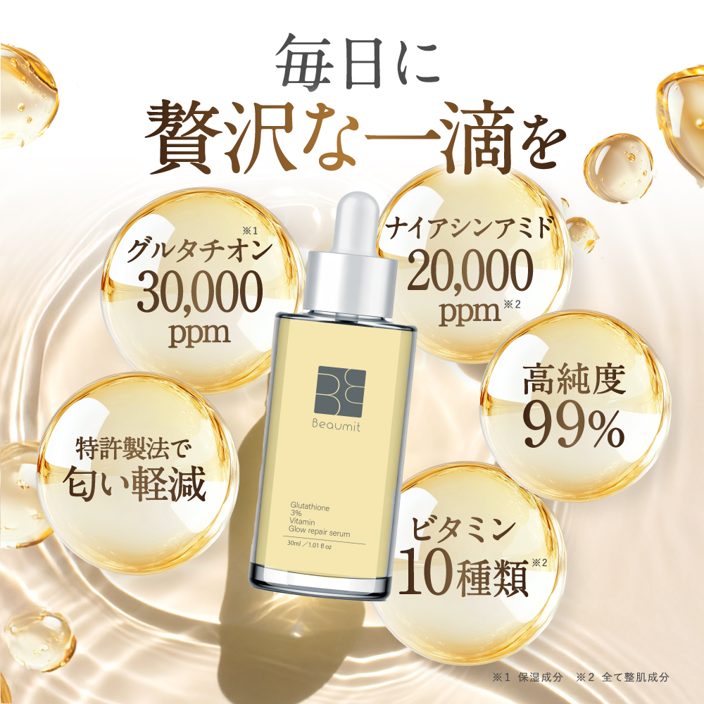 Beaumit（ビューミット） グルタチオン 美容液 ナイアシンアミド