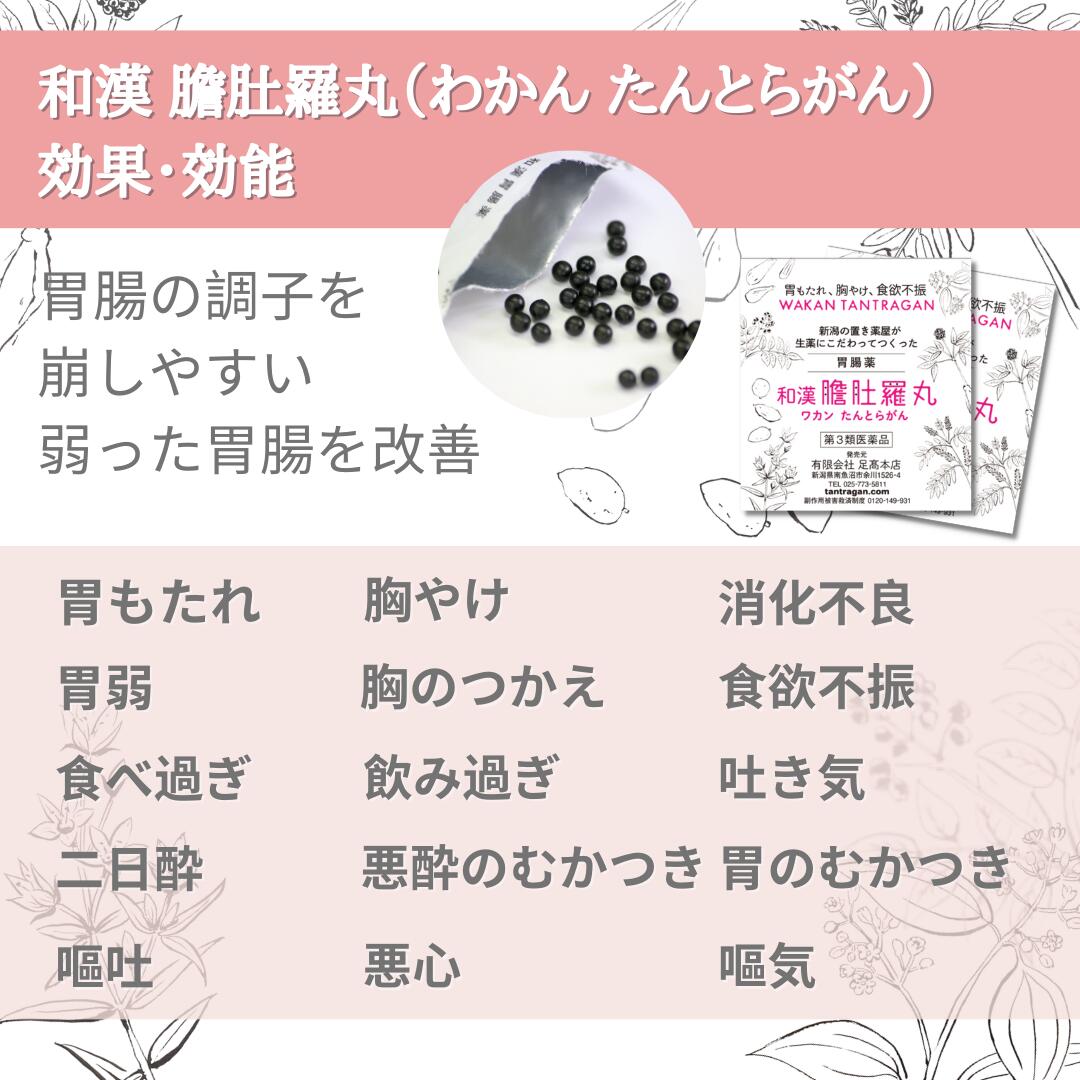 市販薬 胃薬 市販 胃腸薬 和漢 たんとらがん お試し4包 和漢 膽肚羅丸