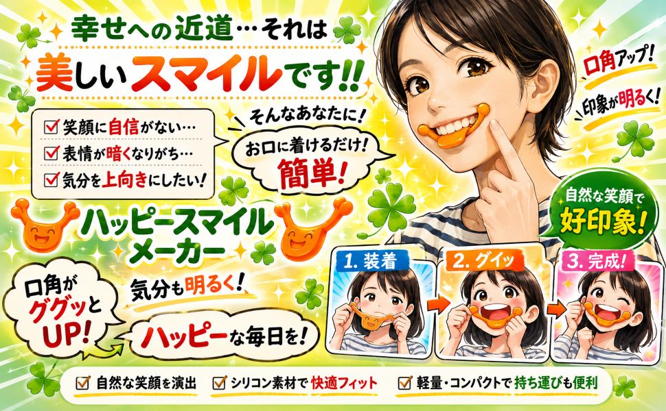 Qoo10] ハッピースマイルメーカー 口角トレーニン