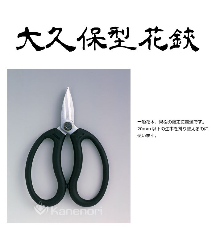 剪定鋏 手入れ OK-170 大久保型花鋏 鋼典 かねのり 五十嵐刃物工業 園芸 ガーデニング 剪定 盆栽 花 はさみ ハサミ 庭 メール便