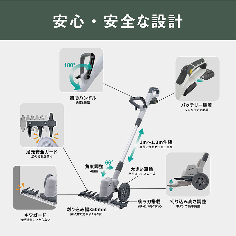※予約※10月上旬頃発送 ムサシ 充電式バリカ...の詳細画像3