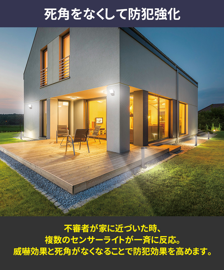 楽天市場】【51％引き】 人感センサーライト 屋外 防犯ライト