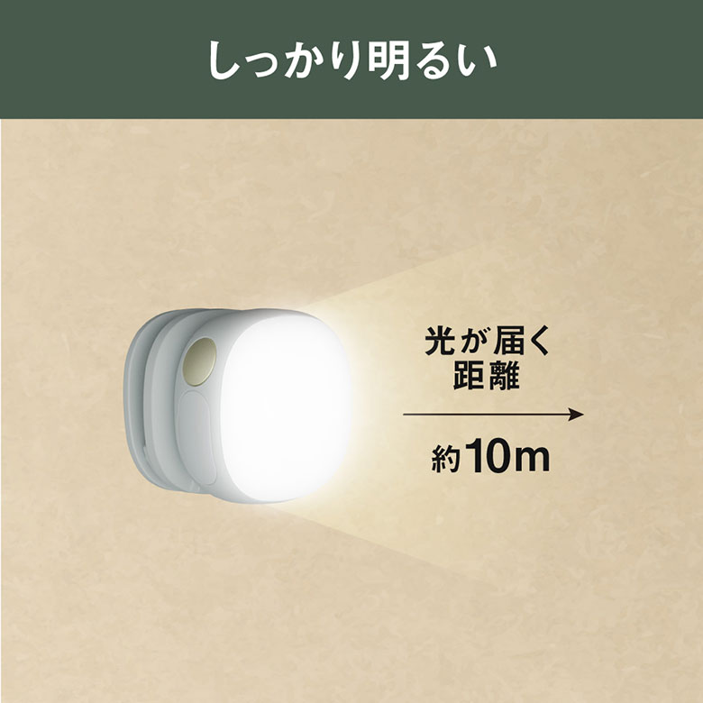 新発売 ムサシ 充電式　護衛さんライト USB充電 コンパクト 携帯 小型ライト クリップライト アウトドア キャンプ 散歩 ウォーキング 通勤 夜道 防犯 防災 照明｜wakui-shop｜08