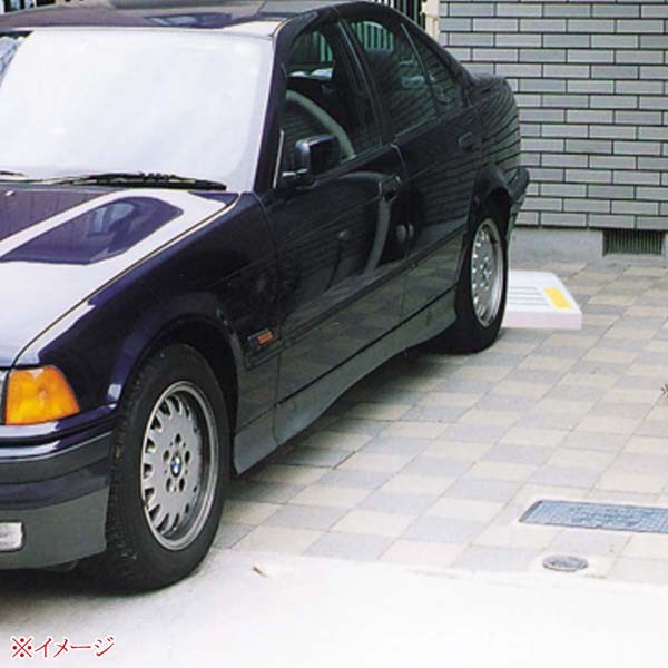車止め ブロック タイヤ止め おしゃれ 軽量コンクリート製 古