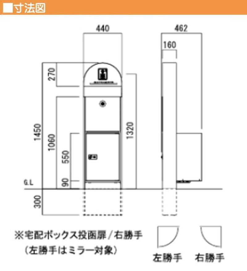 機能門柱 カーメル ブロス２＆ネームシートセット レッド色 戸建て