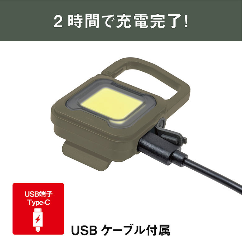 ムサシ 充電式スーパーフラッシュライト 6W USB充電