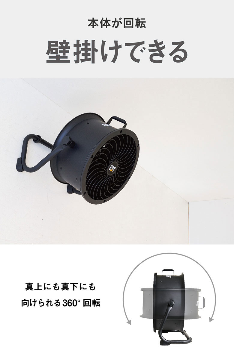 扇風機 CAT サーキュレーター 35cm（壁・床タイプ） 業務用 工業用