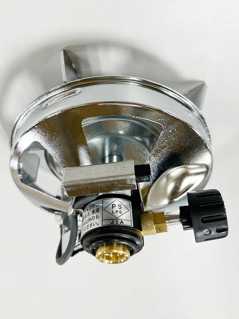 小型ガスバーナーコンロ〈圧電点火装置付〉クッカーセット(バッグ付)M