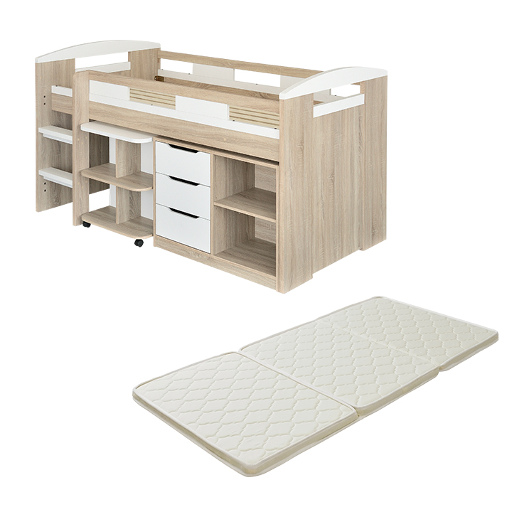 smart-i システムベッド 大人用 子供 デスク ロータイプ マットレス