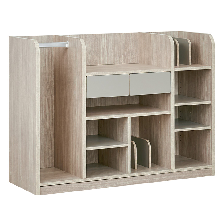ランドセルラック(子供部屋家具/収納棚) 幅68.5cm ホワイト(白) ランドセルラック 幅63cm 高さ94cm ホワイト 白木目 ブルー