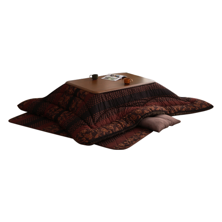 日本製 こたつ布団 こたつ布団掛敷セット 万葉 約205x285cm 2色対応 掛