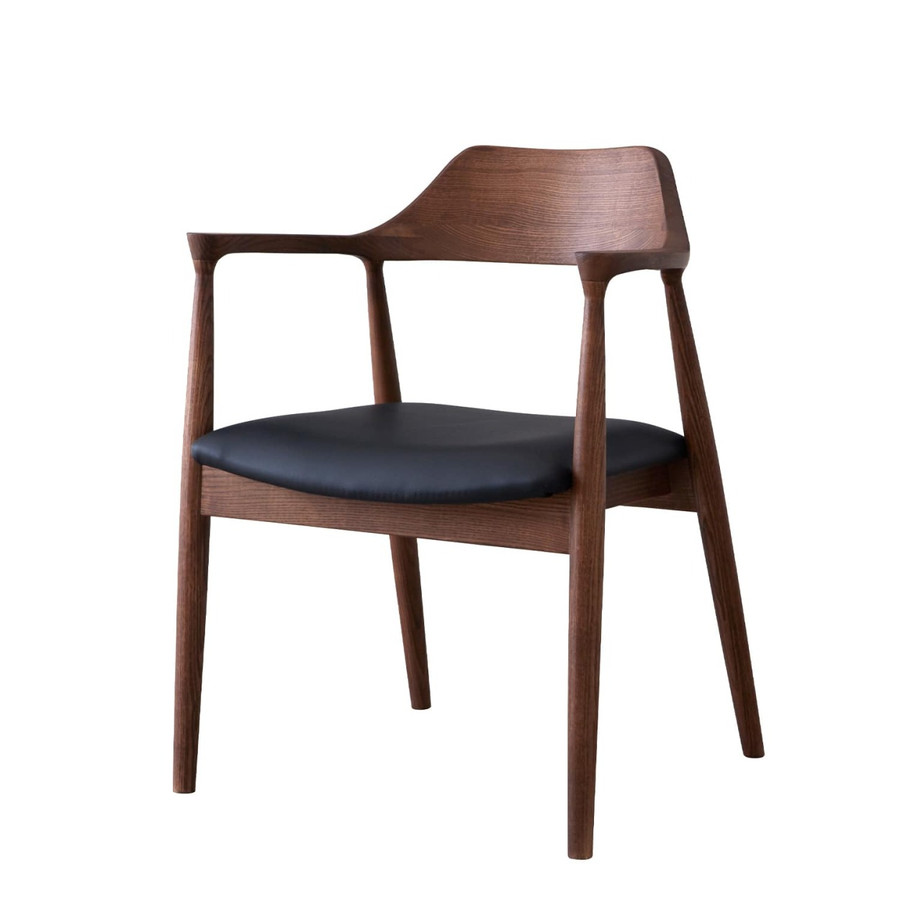 完成品 ダイニングチェアー 椅子 ダイニング イス 布 PVCレザー 木製 無垢材 食卓椅子 おしゃれ シンプル モダン ダイニングチェア  ROTI(ロティ) 1脚 5色対応