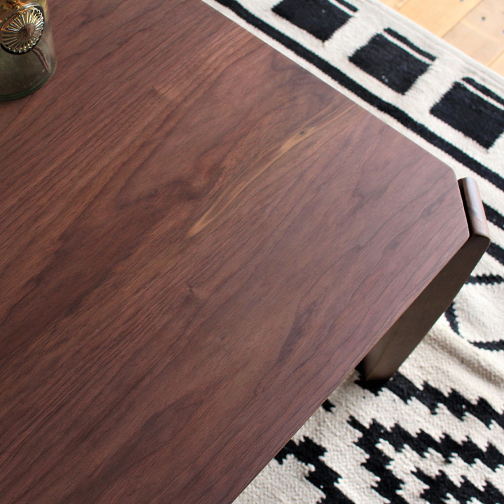 1年保証付き 布団がズレにくい設計 こたつ テーブル本体単品 薄型 おしゃれ 木製 石英管 テーブル こたつテーブル 正方形 75×75cm こたつテーブル 単品 KT-107｜wakuwaku-land｜02
