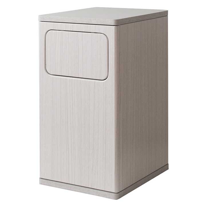 ゴミ箱 蓋付き スリム キッチン リビング 寝室 前開き 角型 分別 くずかご ごみばこ 木製 ウッドプッシュダストボックス Empro(エンプロー) DB-480 20L 3色対応｜wakuwaku-land｜03