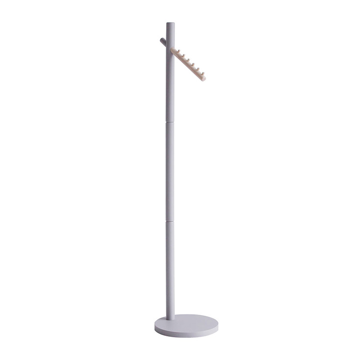 ハンガーラック ハンガー ポールハンガー ハンガーポール コンパクト スリム 木製 玄関 寝室 リビング ナチュラル Crane hanger(クレーンハンガー) 4色対応_3