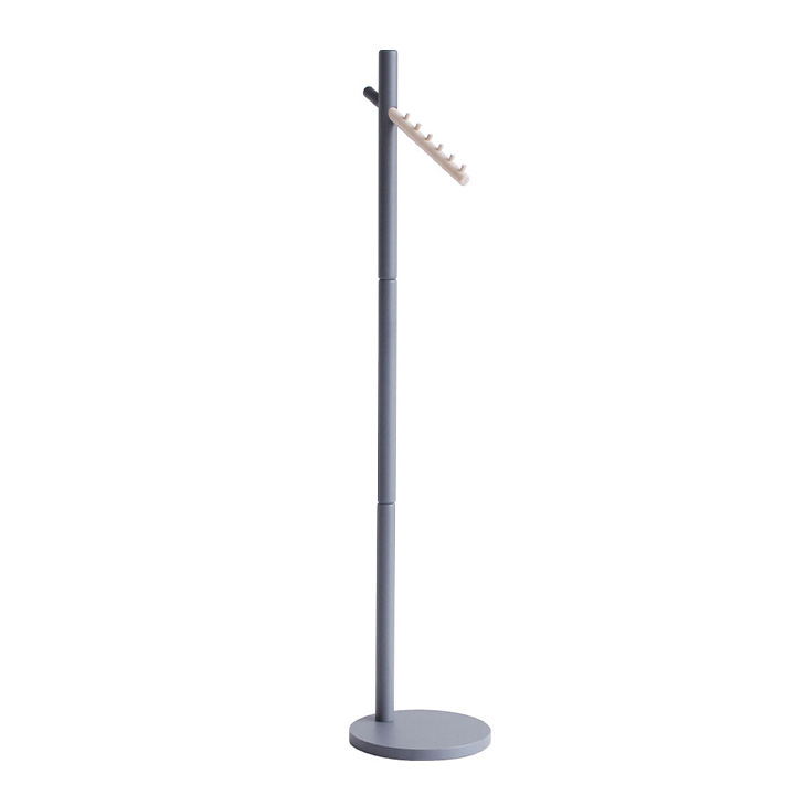 ハンガーラック ハンガー ポールハンガー ハンガーポール コンパクト スリム 木製 玄関 寝室 リビング ナチュラル Crane hanger(クレーンハンガー) 4色対応_4