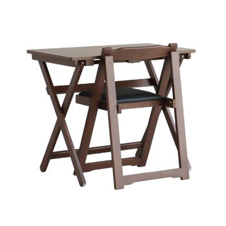 完成品 デスク＆チェアセット 机椅子セット デスクチェア パソコンデスク 学習机 折りたたみ おしゃれ シンプル コンパクト ホワイト TS-3404 幅80cm 2色対応の画像