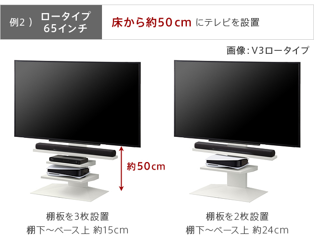 テレビ台 テレビスタンド WALL(ウォール) インテリアテレビスタンドV2