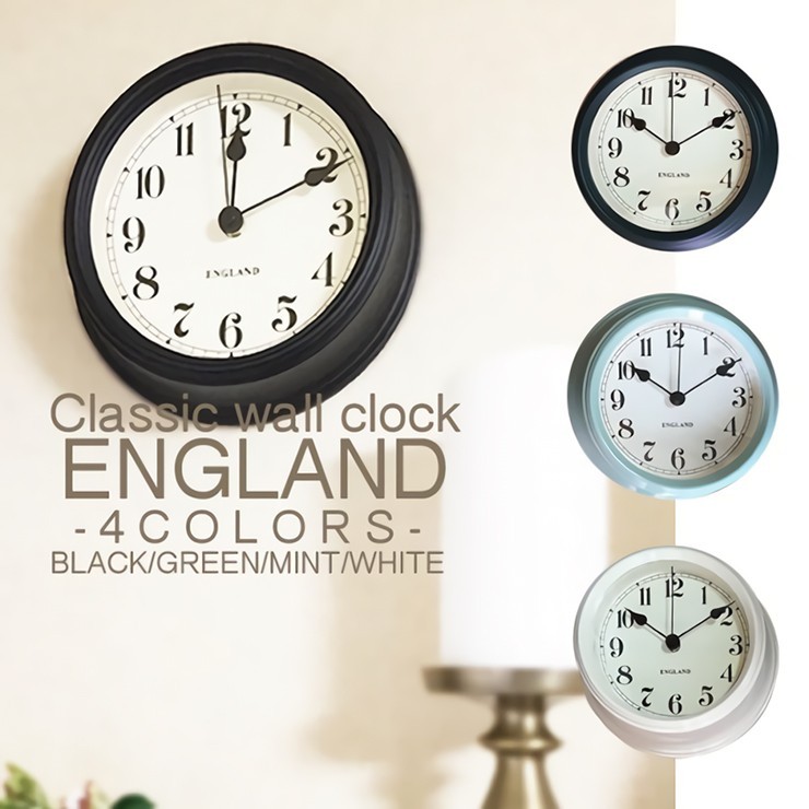 壁掛け時計 クラシックウォールクロック ENGLAND(イングランド 