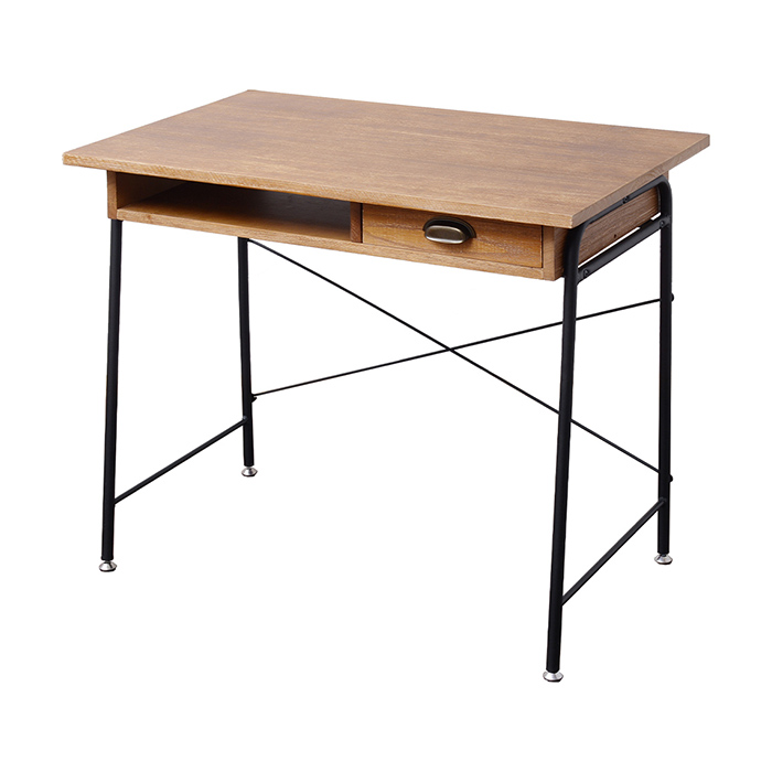 レトロなデスク　幅120㎝ デスク ZAGA 幅86cm パソコンデスク フリーデスク 引出し 勉強 机
