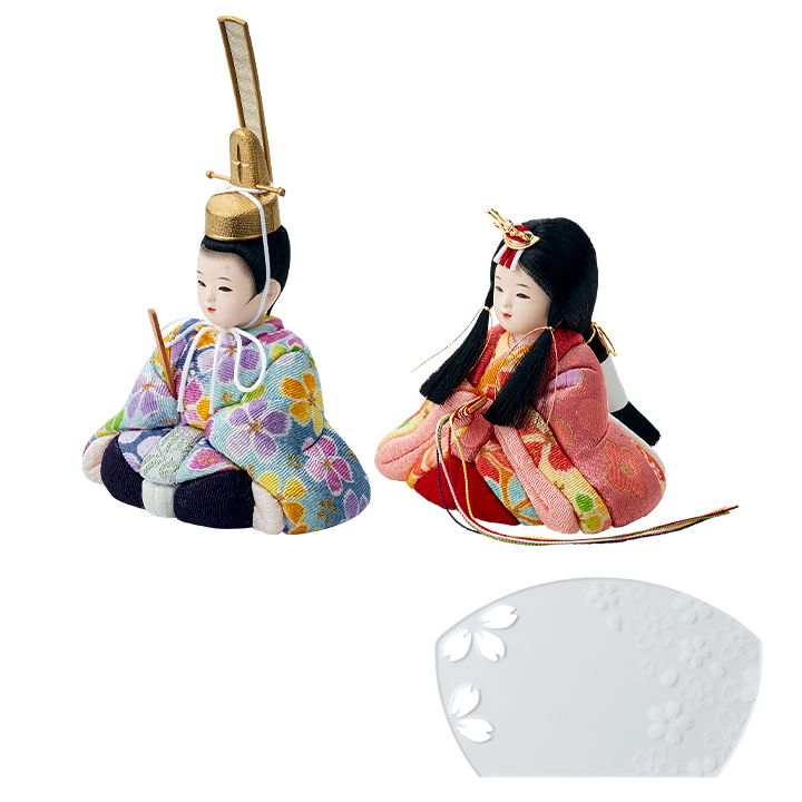 日本製 雛人形 ひな人形 コンパクト お雛様 ひな祭り 雛祭り