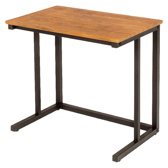テーブル サイドテーブル LST-4662 幅60cm デスクサイド 組立式 角型 耐水 コの字型 ...