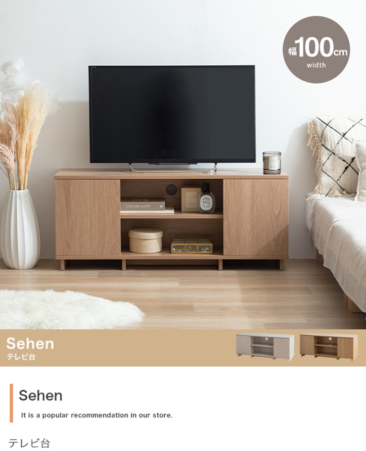 テレビボード おしゃれ Sehen テレビ台 幅100cm コンパクト 寝室
