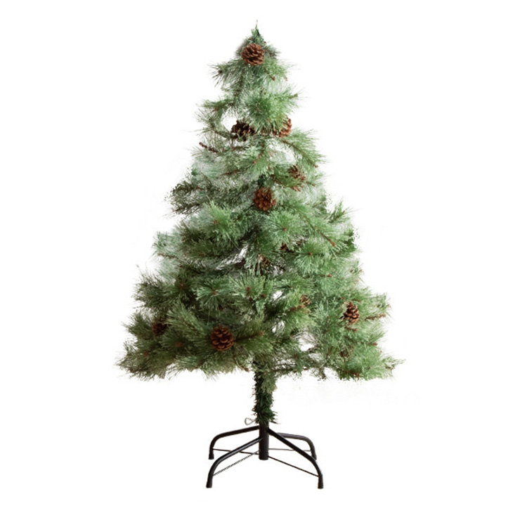 クリスマスツリー H120cm ミニツリー ツリー 単品 電池 LED もみの木 松ぼっくり おしゃれ 北欧 モダン クリスマス LEDライト付き ヌードツリー Chalon(カロン)｜wakuwaku-land｜02