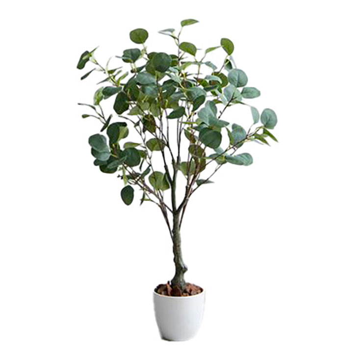 光触媒 人工観葉植物ユーカリ高さ85cm フェイクグリーン（1275