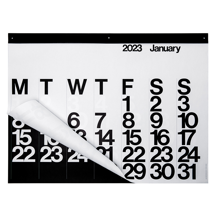 2023年 令和5年 Stendig Calenders(ステンディグ カレンダー) 122x92cm モノトーン ビッグサイズカレンダー 壁掛け  グラフィックデザイン 白 黒 おしゃれ :stb-stg:家具通販のわくわくランド - 通販 - Yahoo!ショッピング