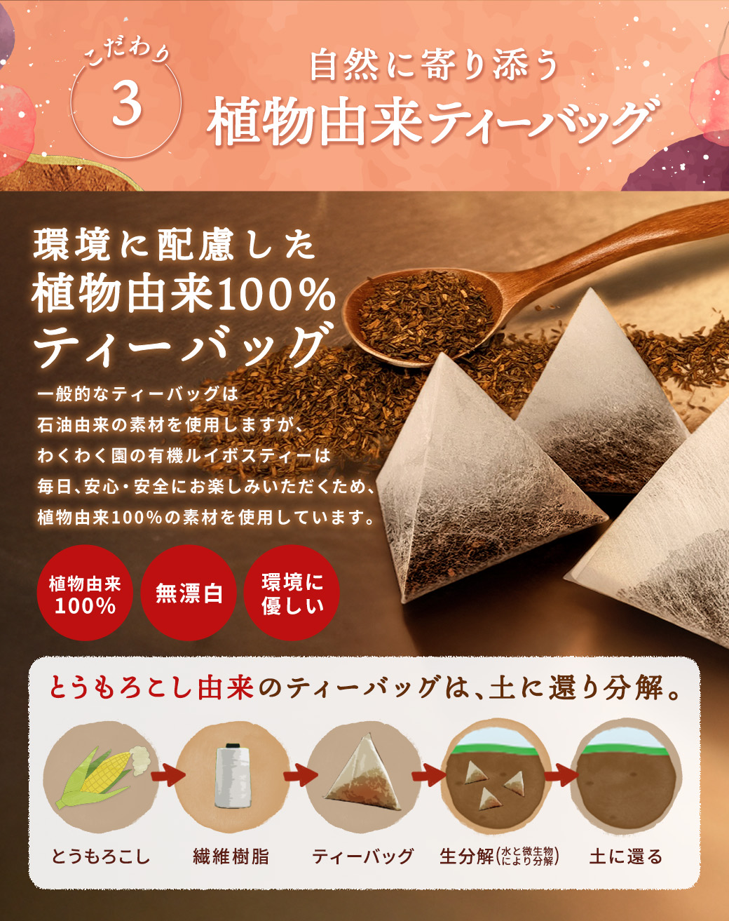 有機ルイボスティー 100包