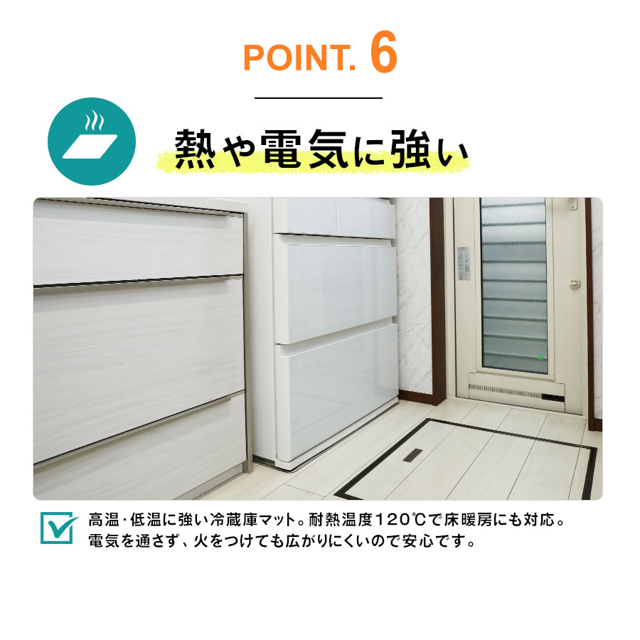 冷蔵庫マット 厚さ2mm S M L 冷蔵庫下に敷くマット 冷蔵庫 下敷き マット ポリカーボネート 透明 キズ 凹み 防止 耐熱 防水 抗菌 防カビ 防臭 床 保護 傷防止 |  | 14