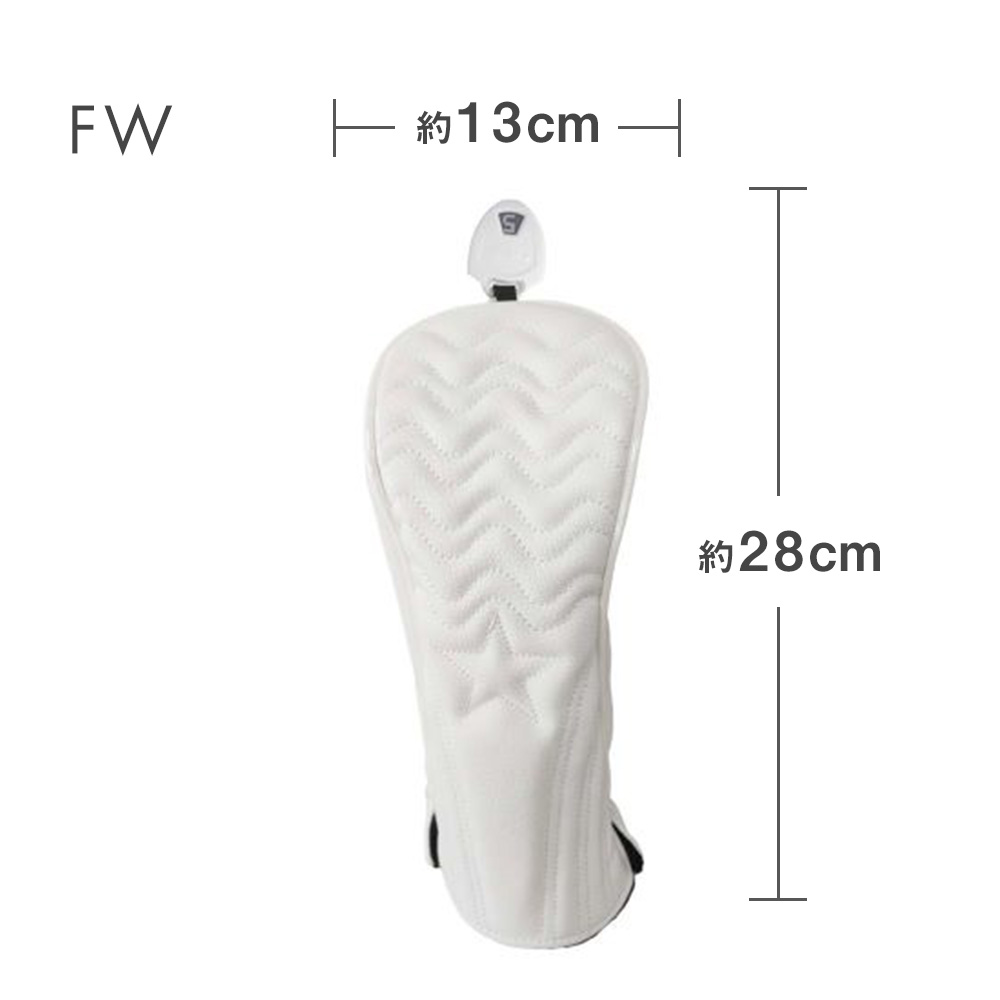 ゴルフ ヘッドカバー 高級pu革 ドライバー ウッド 用 FW 用 ユーティリティ 用 UT ヘッドカバー 単品 波 白 黒 変換ダグ付き |  | 02