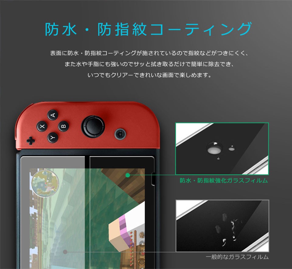 Switch スイッチ ガラスフィルム 液晶保護フィルム 保護フィルム