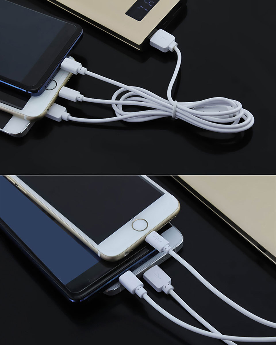 iPhone iPad iOS MicroUSB Type-C 3in1 1m USB充電ケーブル スマホ充電ケーブル タブレット充電ケーブル