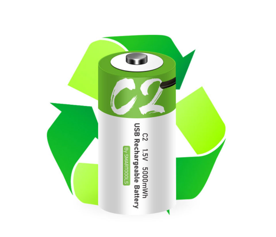 単2充電池 Type-C USB充電 単三電池 充電器不要 単2 Type-C 充電池 USB直挿し リチウム単2バッテリー