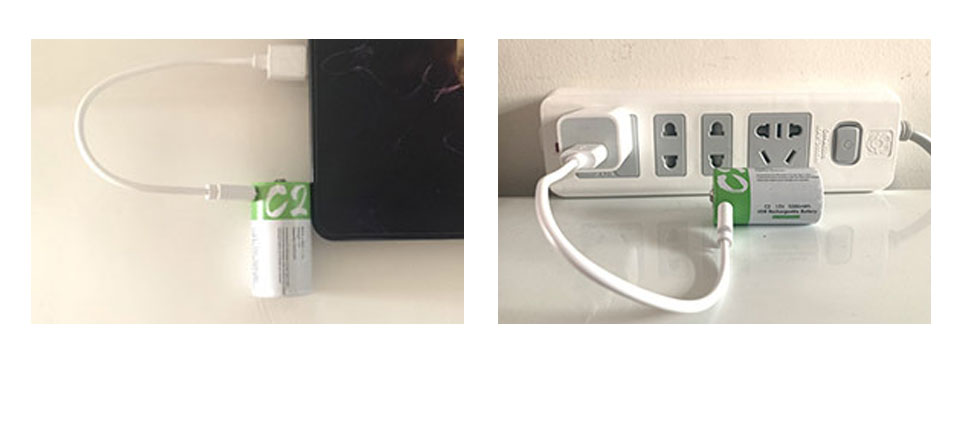 単2充電池 Type-C USB充電 単三電池 充電器不要 単2 Type-C 充電池 USB直挿し リチウム単2バッテリー