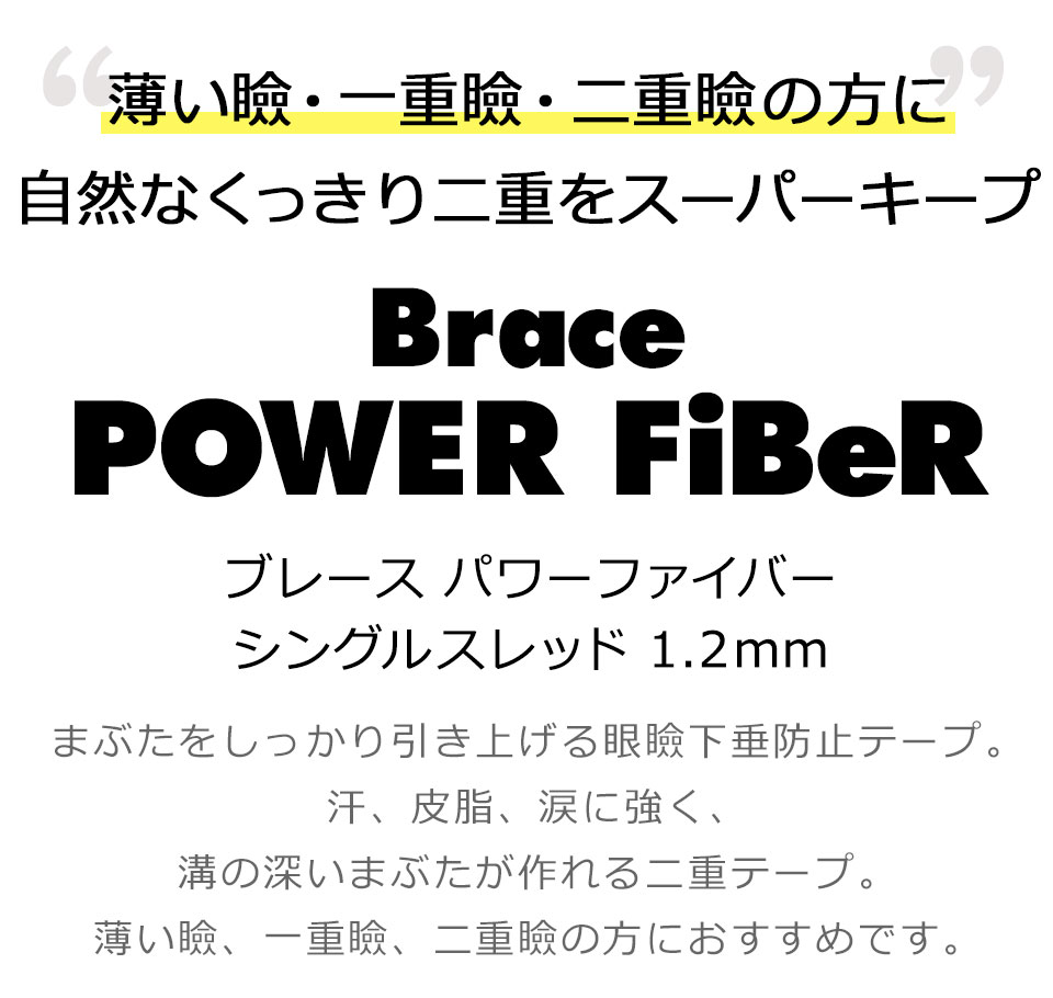 二重テープ アイテープ 二重まぶたテープ クセ付け アイプチ パワーファイバー 二重ファイバー 