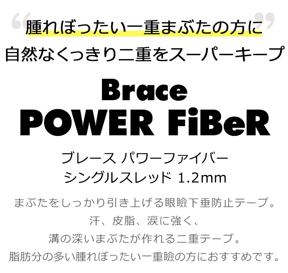 二重テープ アイテープ 二重まぶたテープ クセ付け アイプチ パワーファイバー 二重ファイバー 
