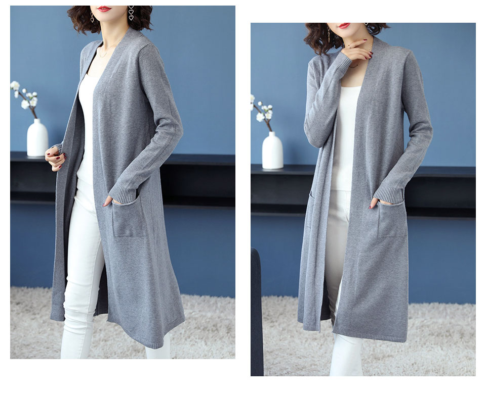 ロングカーディガン カーディガン レディース 秋冬 ロング丈 ミドル丈 トップス 秋冬ロングカーディガン