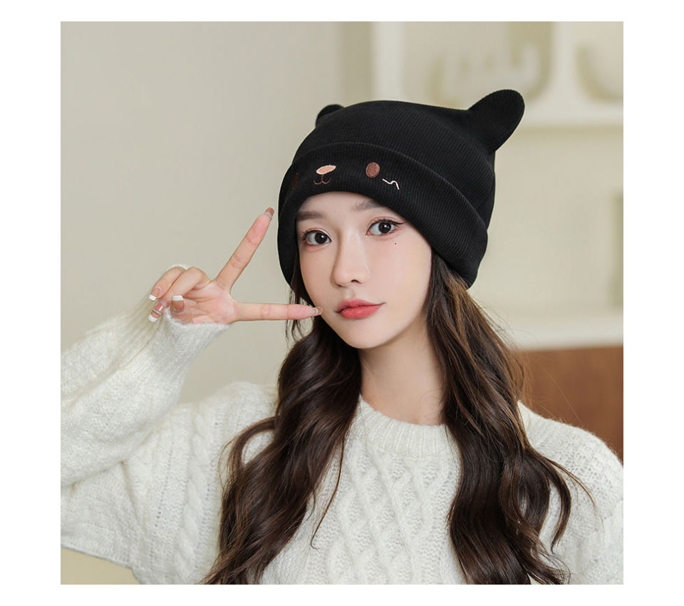 ニット帽 猫耳 耳付き 帽子 ねこ耳 ニット ニット帽子 レディース ニットキャップ